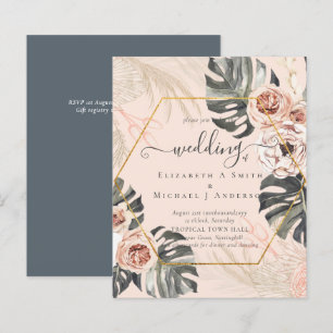 Low Cost Budget PAMPAS GRASS TROPICAL Wedding