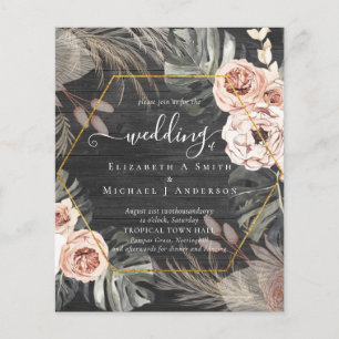 Low Cost Budget PAMPAS GRASS TROPICAL Wedding