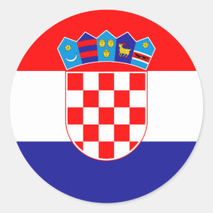 Low Cost! Croatian Flag Classic Round Sticker