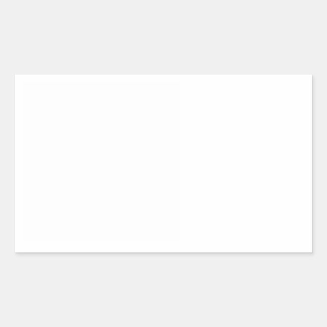 Low Cost Customisable Plain Stickers (Rectangular) (Front)