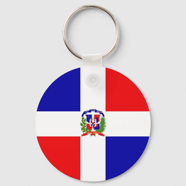 Low Cost! Dominican Republic Key Ring (Front)