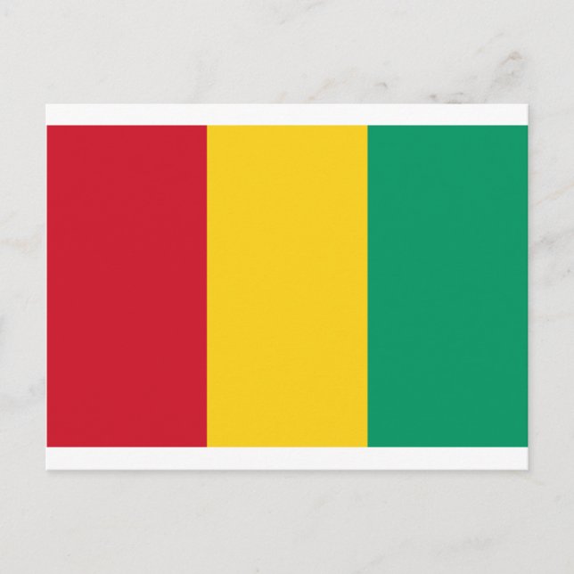 Low Cost! Guinea Flag Postcard (Front)
