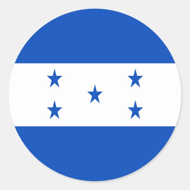 Low Cost! Honduras Flag Classic Round Sticker (Front)