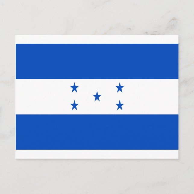 Low Cost! Honduras Flag Postcard (Front)