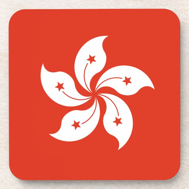 Low Cost! Hong Kong Flag Coaster (Front)