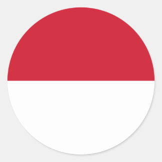 Low Cost! Indonesia Flag Classic Round Sticker