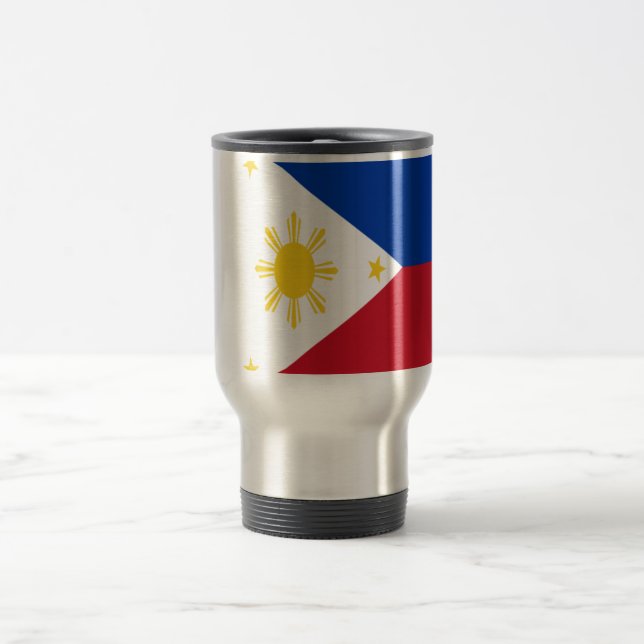 Low Cost! Philippines Flag Travel Mug (Center)