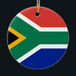 Low Cost! South Africa Flag Ceramic Tree Decoration<br><div class="desc">Classic South Africa flag design available on many products in our store! Show your South Africa pride with these special items or buy something for that special South Africa native in your life! Check out our store for more items! Have a design request? We can make it! Send us a...</div>