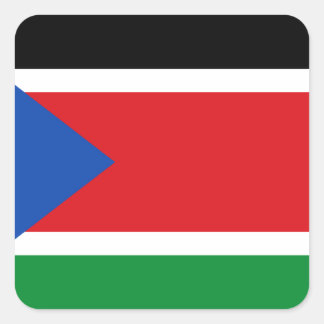 Low Cost! South Sudan Flag Square Sticker