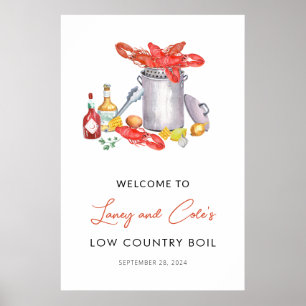 Low Country Boil Welcome Poster