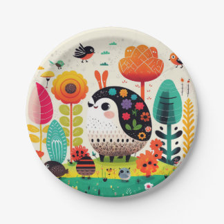 Low Dynamic Monsters and playful creatures Paper Plate