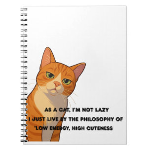 Low Energy, High Cuteness – The Cat Philosophy Notebook