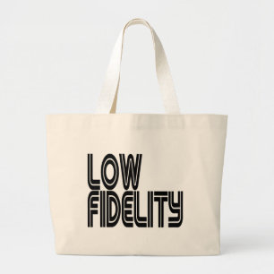 Low Fidelity Large Tote Bag