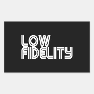 Low Fidelity Rectangular Sticker