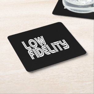 Low Fidelity Square Paper Coaster