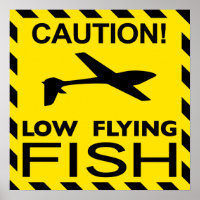 "Low Flying Fish" Poster