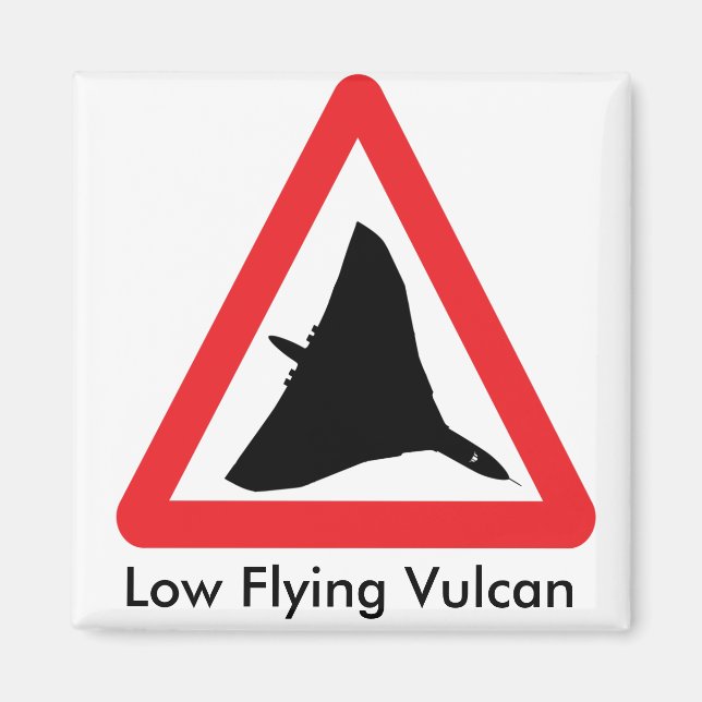 Low Flying Vulcan Magnet. Magnet (Front)