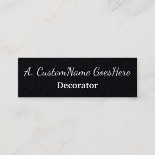 Low-Key Decorator Business Card