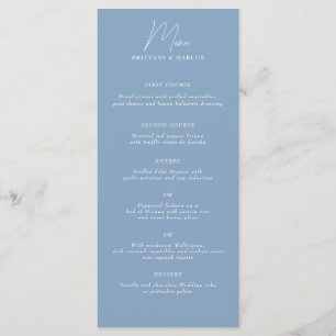 Low Key Minamalist Menu