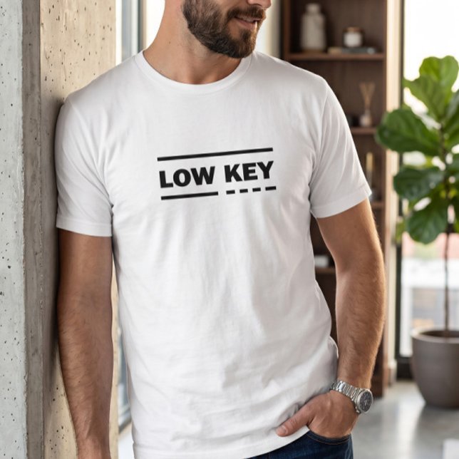 Low Key Minimalist Men's Graphic Tee | Crisp (Creator Uploaded)
