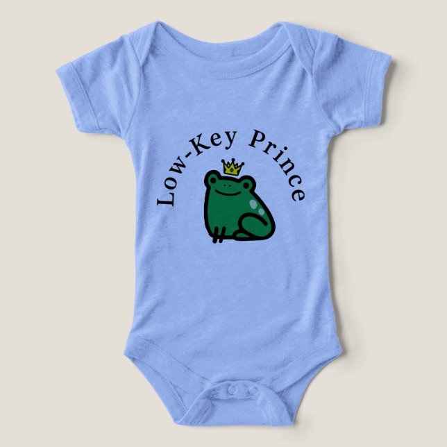 Low-Key Prince Baby Bodysuit (Design Front)