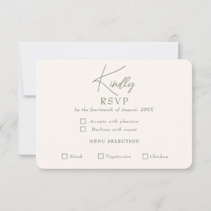 Low Key RSVP Card