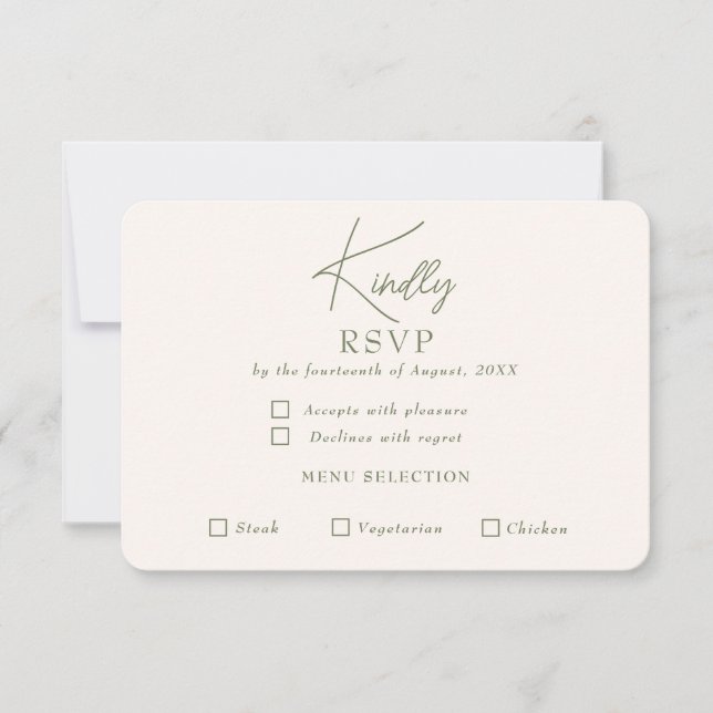 Low Key RSVP Card (Front)