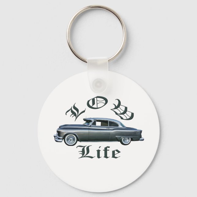 low life lowrider 50's Oldsmobile custom Key Ring (Front)
