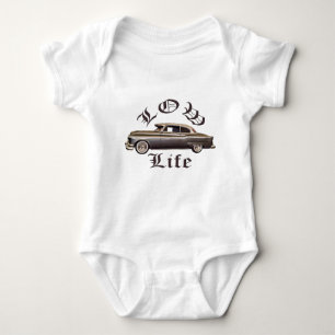 Low Life Oldsmobile Lowrider Baby Bodysuit