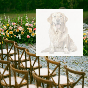 Low Opacity Custom Pet Wedding Napkins