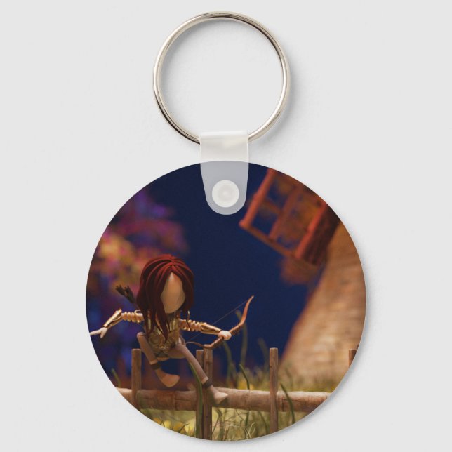 Low Poly archer Key Ring (Front)