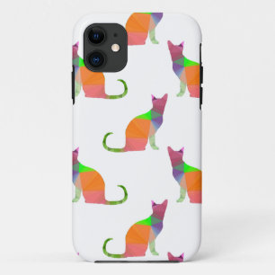 Low Poly Cat Silhouette Pattern Case-Mate iPhone Case