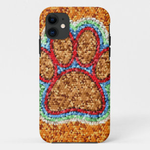 Low Poly Dog Paw Art Case-Mate iPhone Case