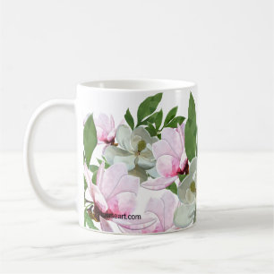 Low Poly Dogwood Coffee Mug