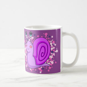Low purple coffee mug