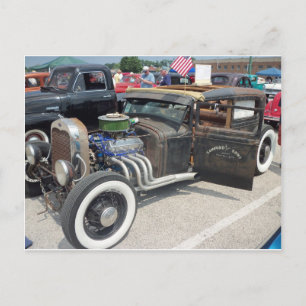 Low-Riding Hot Rod Postcard
