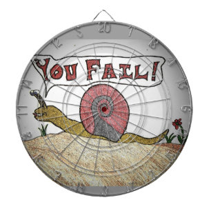 Low Score is a Fail Snail! Dartboard