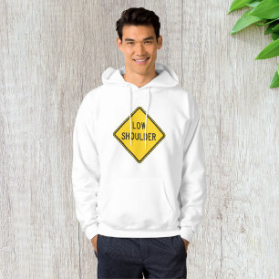 Low Shoulder Road Sign Hoodie