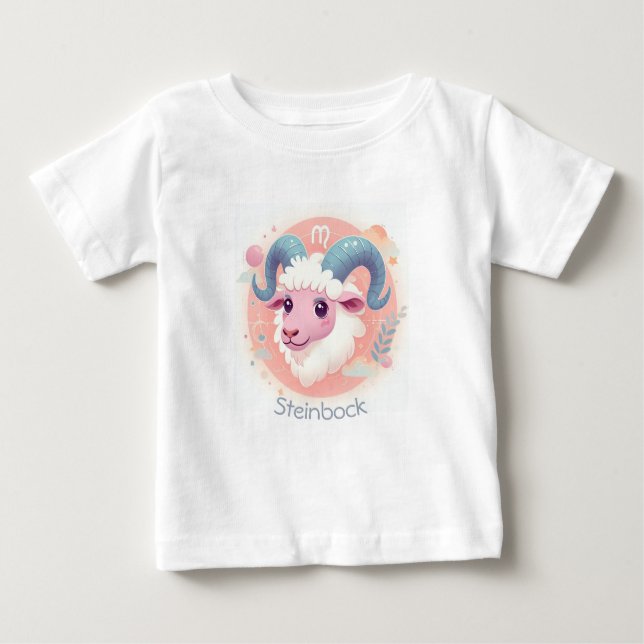 Low sign Design Steinbock Baby T-Shirt (Front)