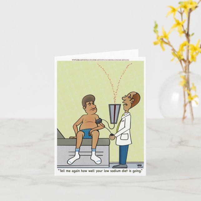 Low Sodium  Card (Yellow Flower)