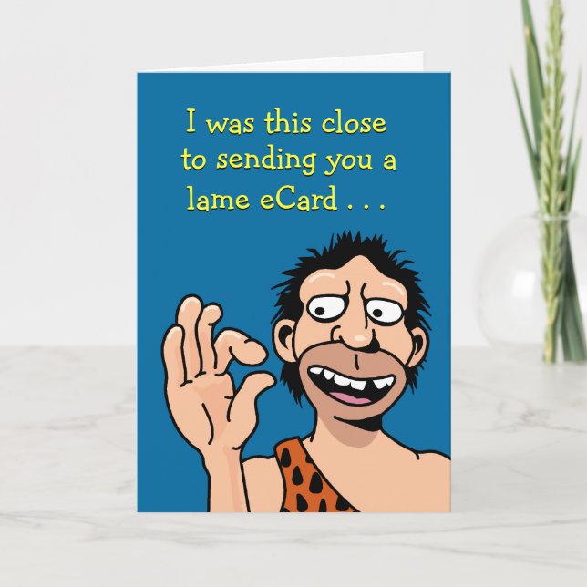 Low Tech Birthday Card (Front)