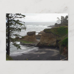 "Low Tide at Depoe Bay, Oregon" postcard
