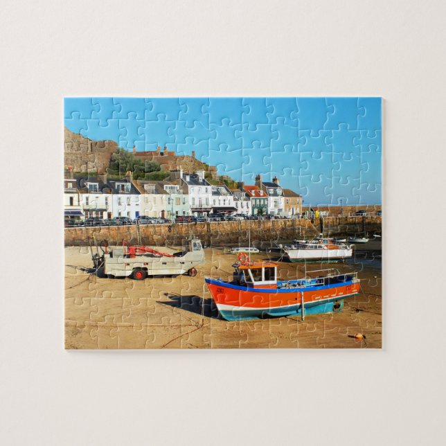 Low tide at Gorey Jigsaw Puzzle (Horizontal)