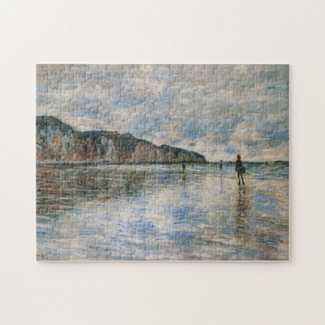 Low Tide at Pourville Monet Fine Art Jigsaw Puzzle (Horizontal)