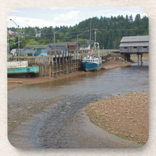 Low tide at the Bay of Fundy at St. Martins, New Coaster
