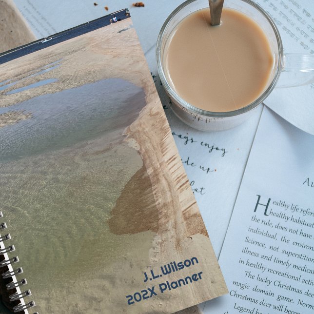 Low Tide Beach Sand Pools Personalized  Planner (Creator Uploaded)