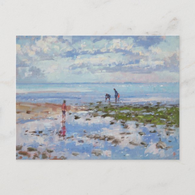 Low Tide Charmouth 2012 Postcard (Front)