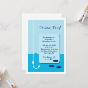 Low Tide Fishing Invitation