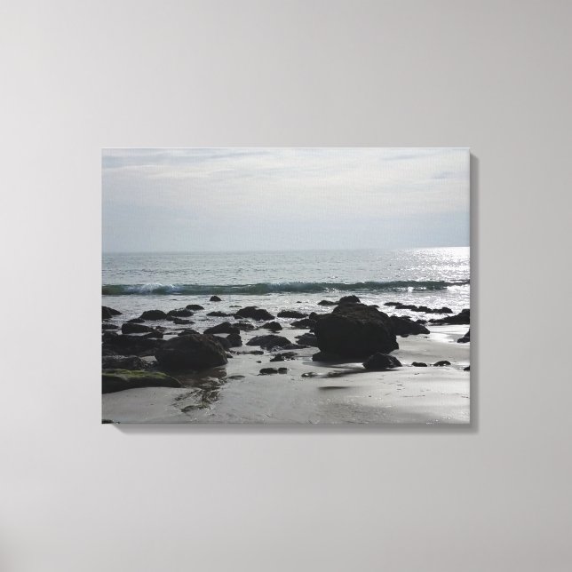Low Tide Topanga Beach Canvas Print (Front)