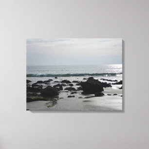 Low Tide Topanga Beach Canvas Print